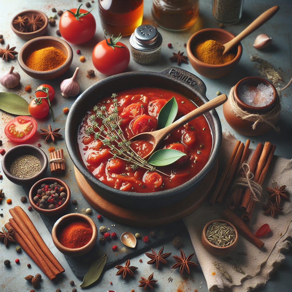 Sauce tomate maison au Chaudron d’Anjou – Recette parfumée- Les épices curieuses